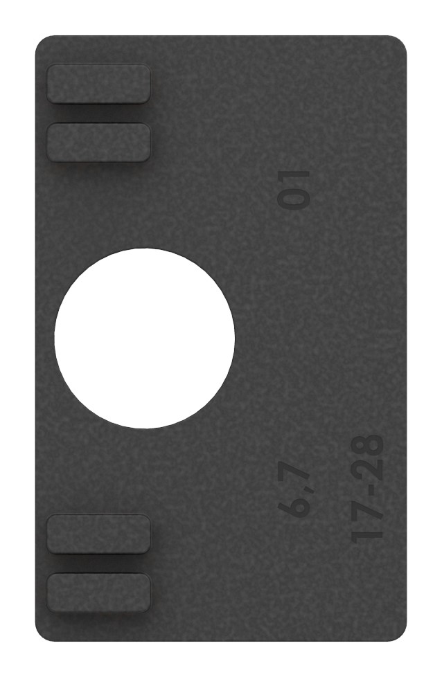 Gummi für Mod. 45, Blech 2,0mm Gummi für Mod. 45, Blech 2,0mm