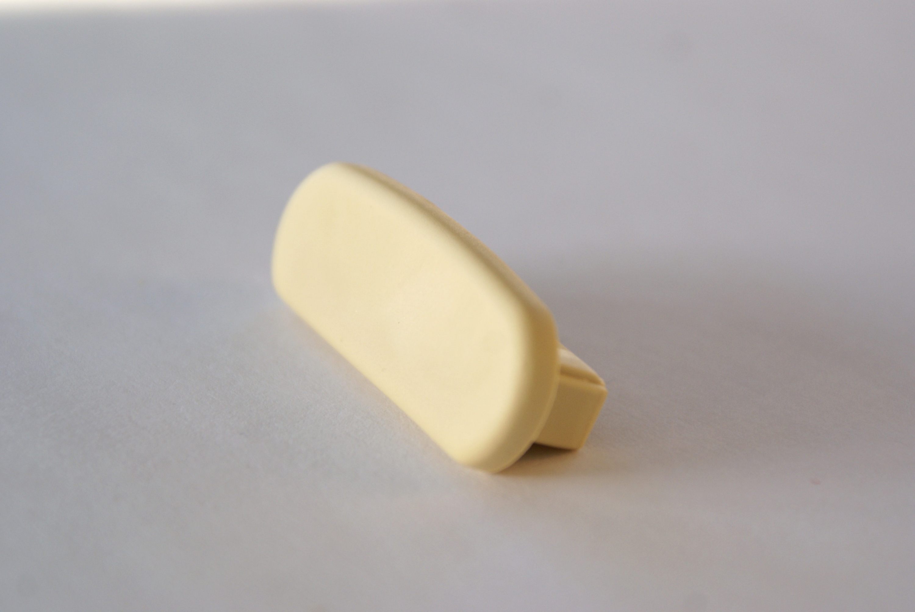 Endkappe für Kunststoffhandlauf für 40x8mm, elfenbein