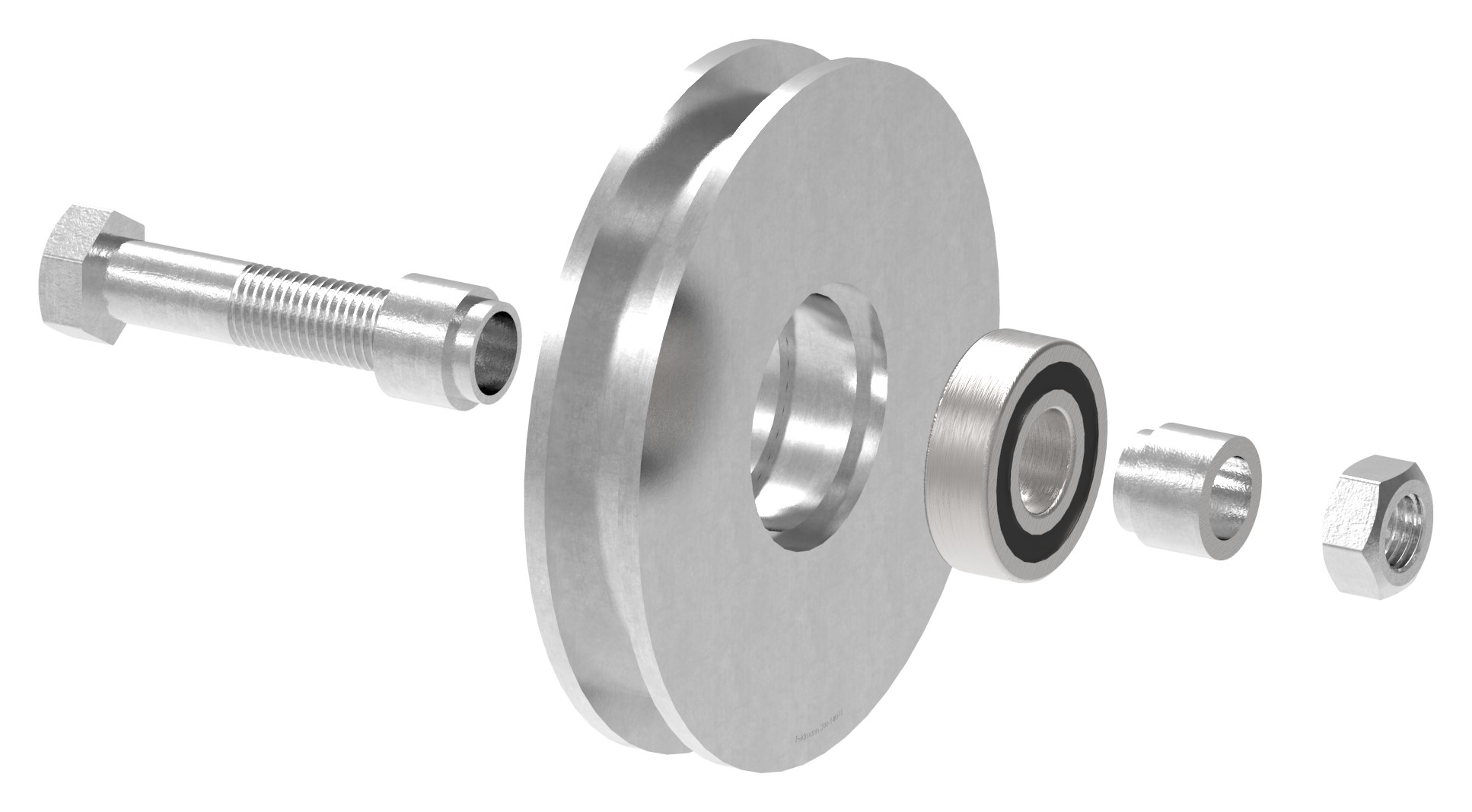 Schiebetorrolle mit U-Rille