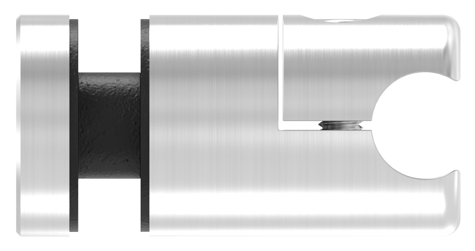 Klemmhalter mit Querstab-Glashalter Ø 25mm, zur nachträglichen Montage, V4A