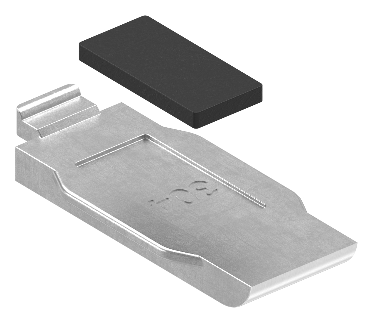 Sicherungsplatte für Mod. 36 - V2A