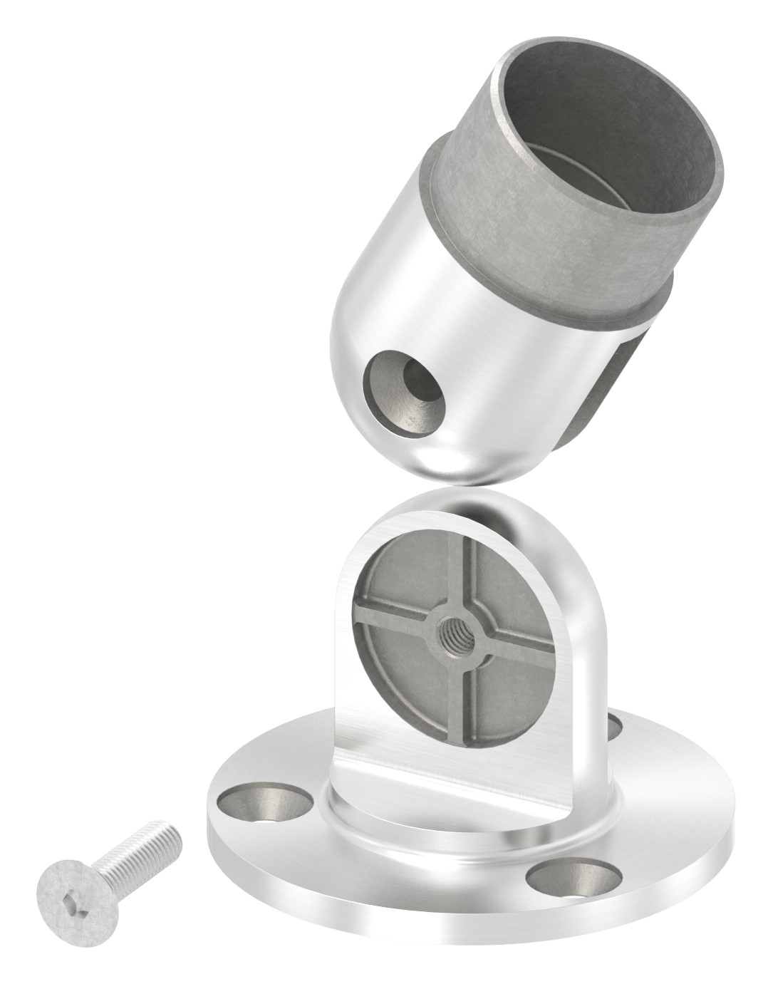 Wandhalter flexibel, für Rohr 48,3x2,0mm, V2A