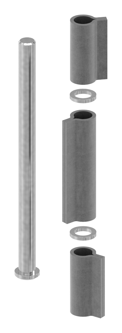 Anschweißband 3-teilig schwer