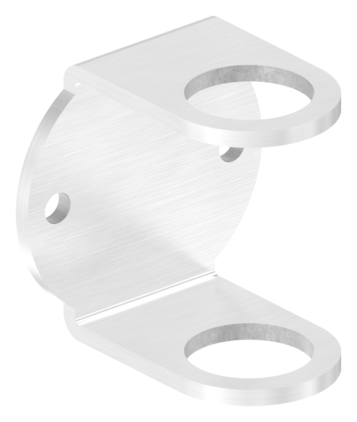 Wandbefestigung für Geländerpfosten 42,4mm, V2A