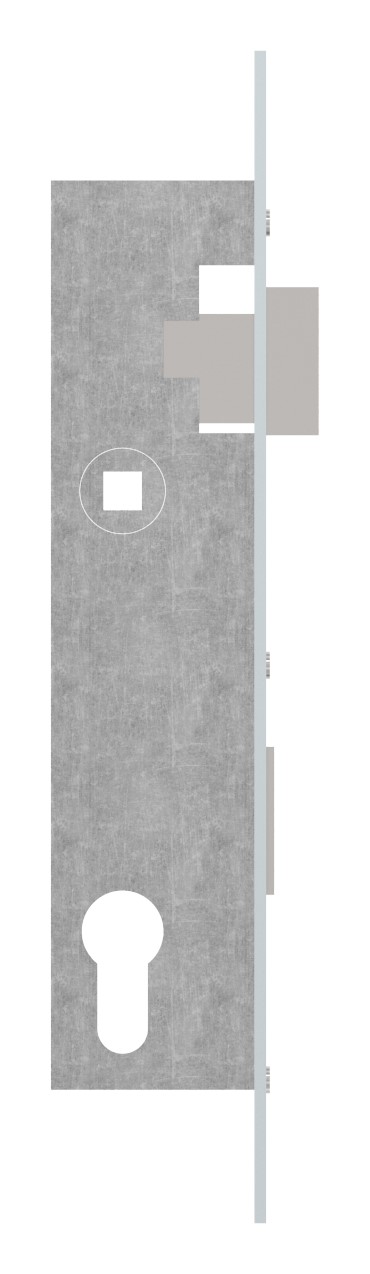 Rohrrahmenschloss verzinkt, Abstand 92 mm verzinkt, Dornmaß 30mm