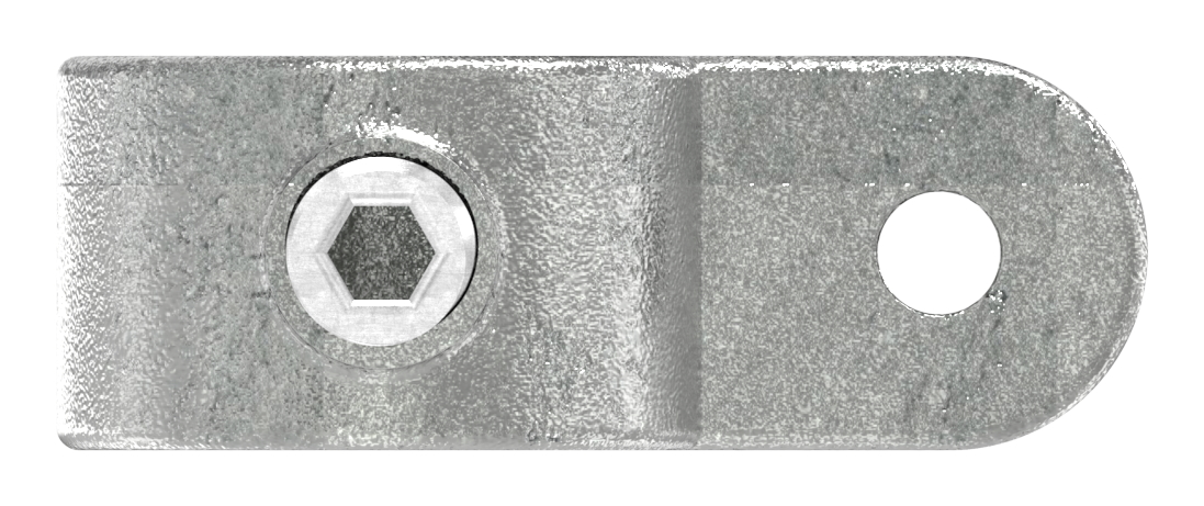 Halter mit 2 Laschen, 90°, für Rohr Ø 42,4mm