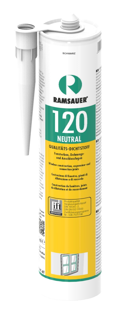Neutraler Silikondichtstoff schwarz, 310ml Kartusche Neutraler Silikondichtstoff schwarz, 310ml Kartusche