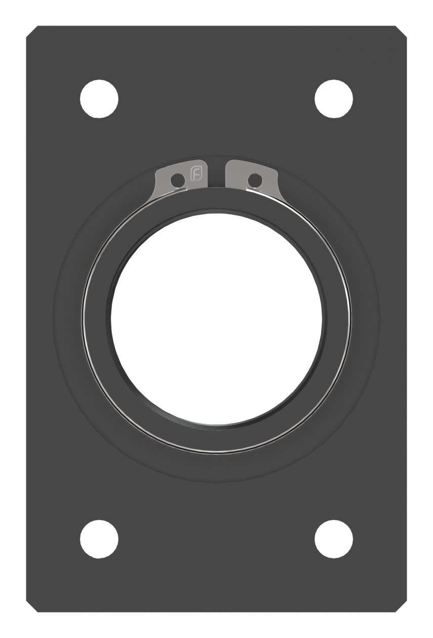 Montageplatte eckig 65x100mm