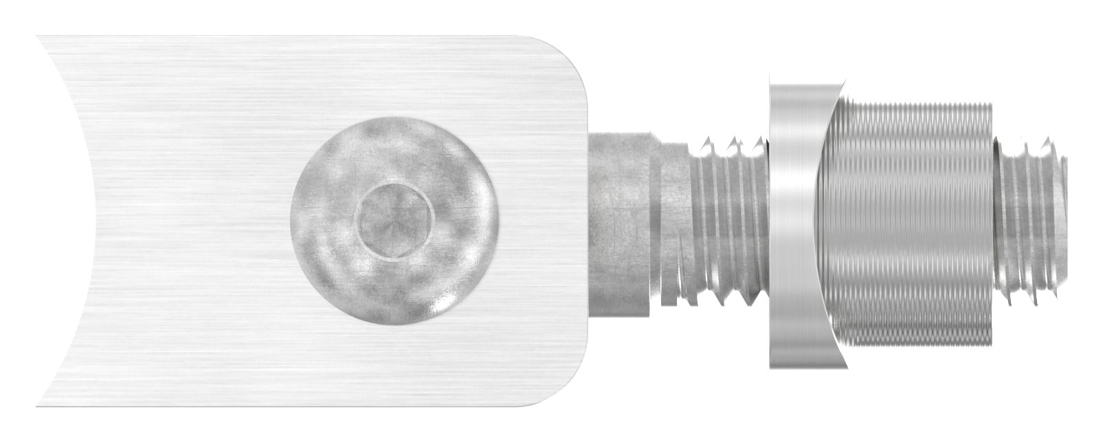 Torband mit Gewindehülse M12 für Rohr 42,4mm, V2A