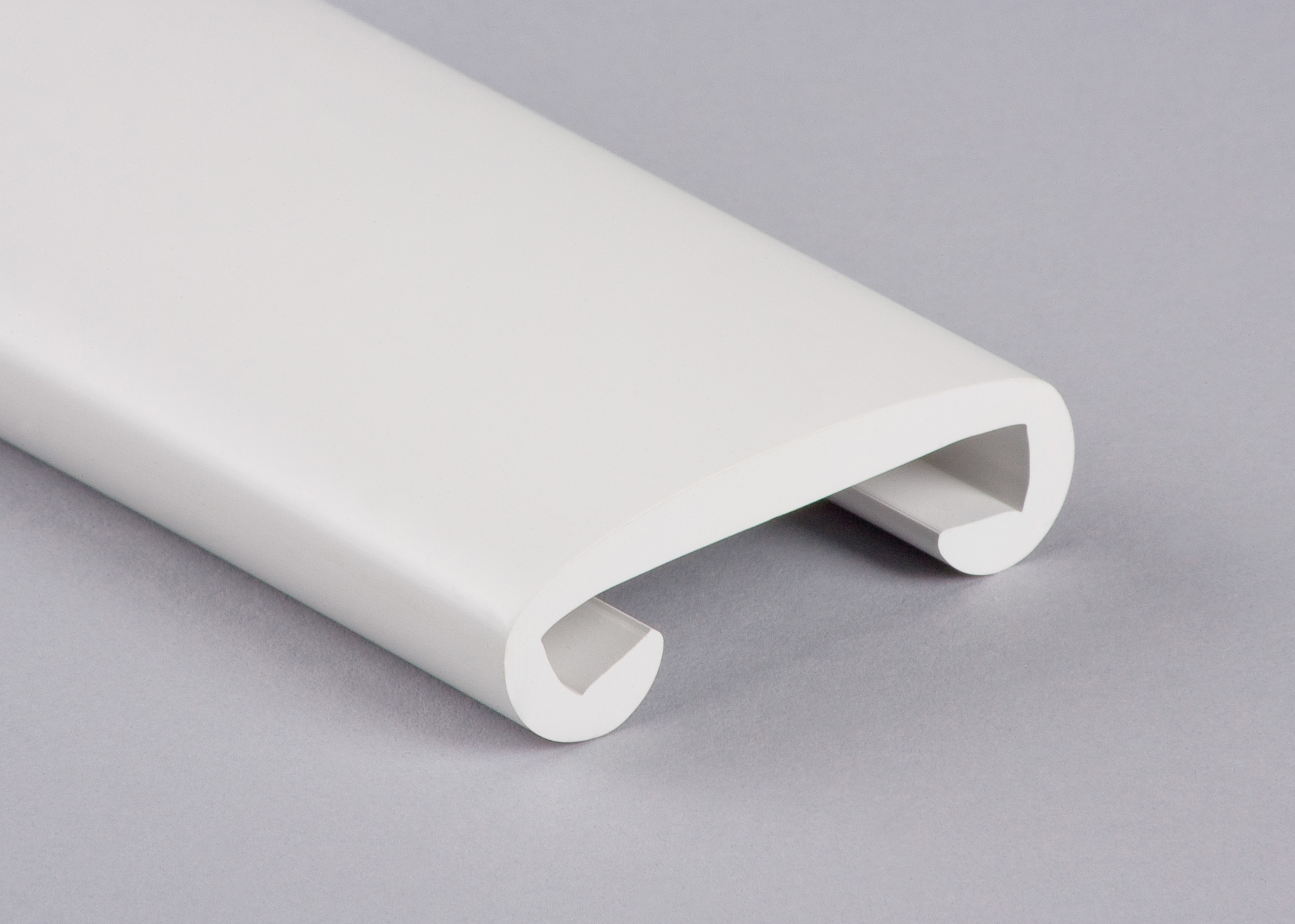 Kunststoffhandlauf für 50x8mm, signalweiß