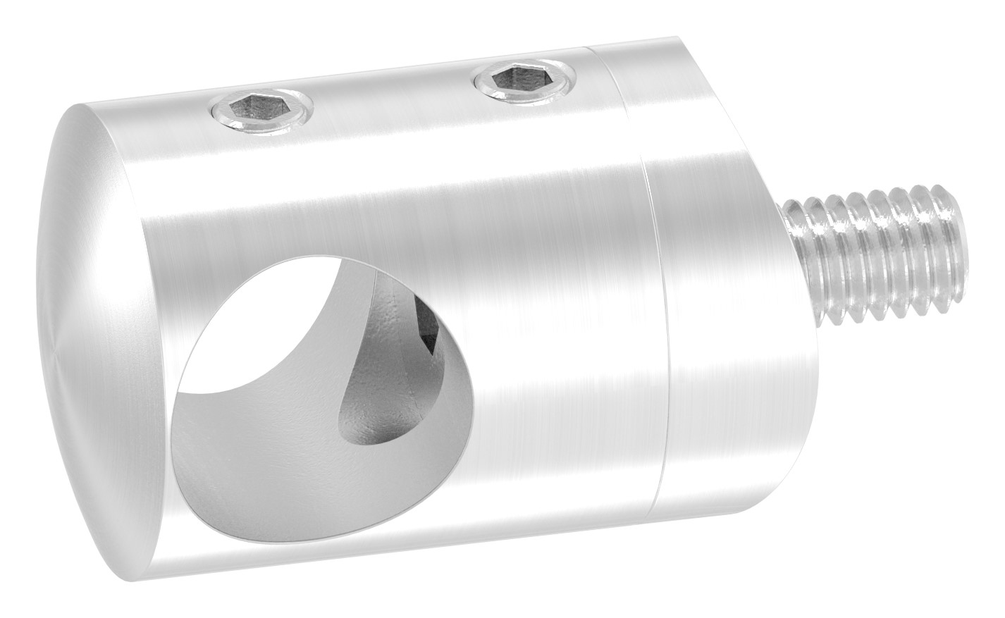 Querstabhalter für 42,4mm Rohr, 14,2mm Bohrung, V2A