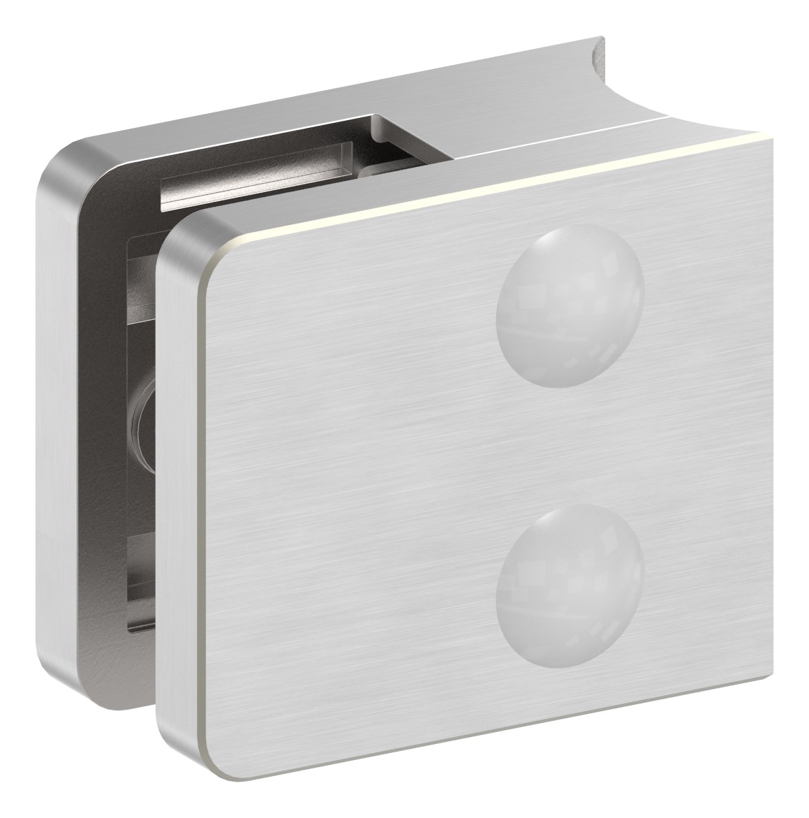 Glasklemme Mod. 31, Anschluss: 33,7mm, V4A Glasklemme Mod. 31, Anschluss: 33,7mm, V4A