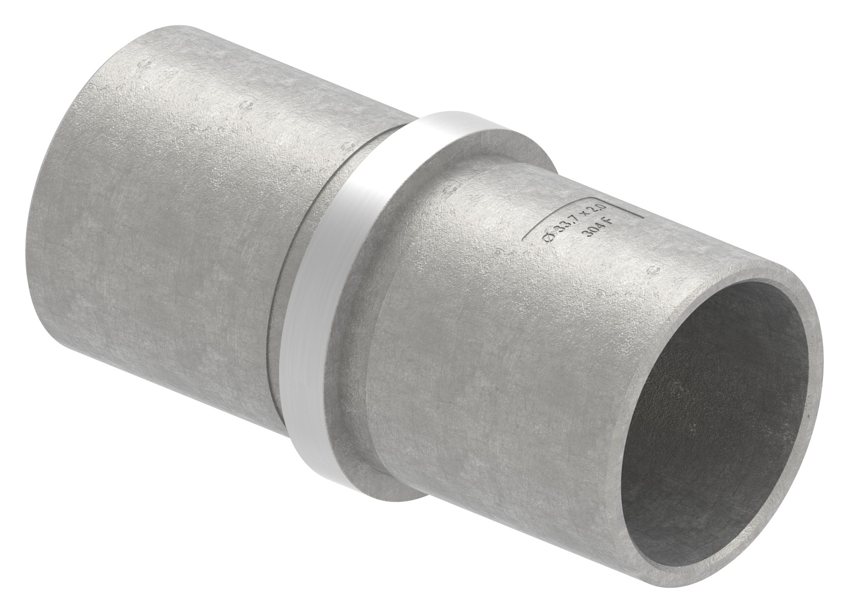 Verbindungsstück für Rohr 33,7x2,0mm, V2A