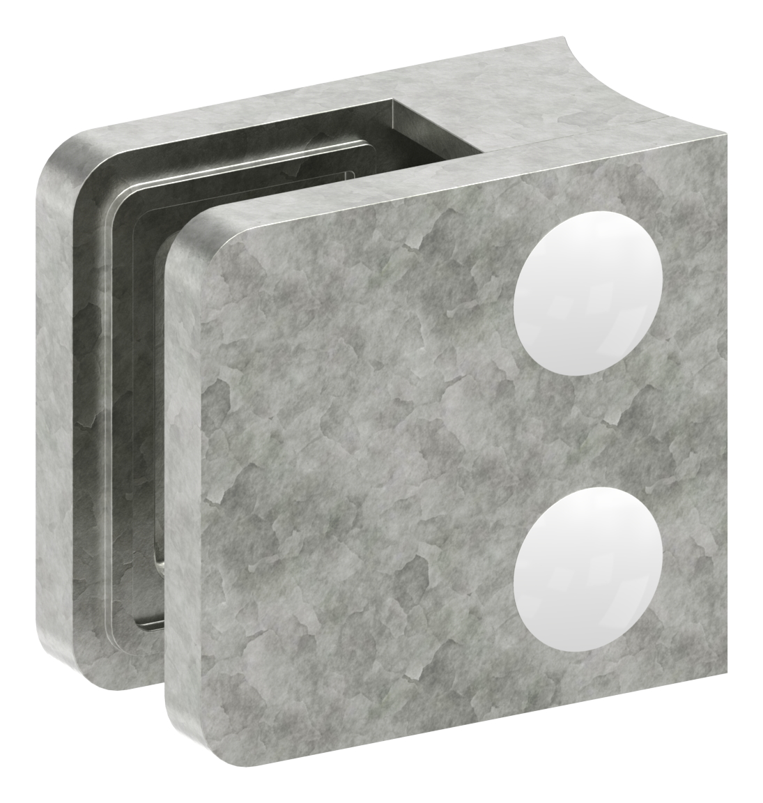 Glasklemme Mod. 11, Anschluss: 60,3mm, Zink roh Glasklemme Mod. 11, Anschluss: 60,3mm, Zink roh