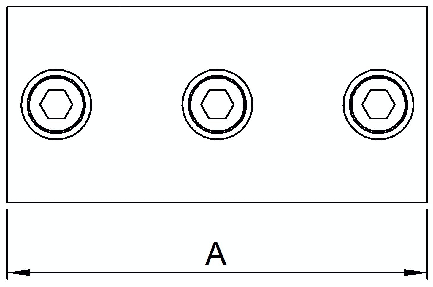 Kreuzstück, für Rohr Ø 26,9mm