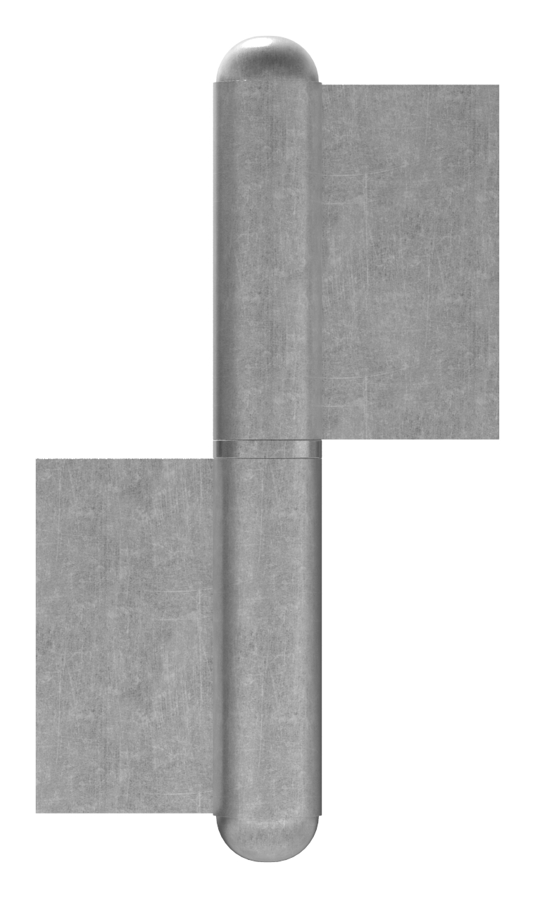 Anschweißband mit festem Zapfen, linke Ausführung