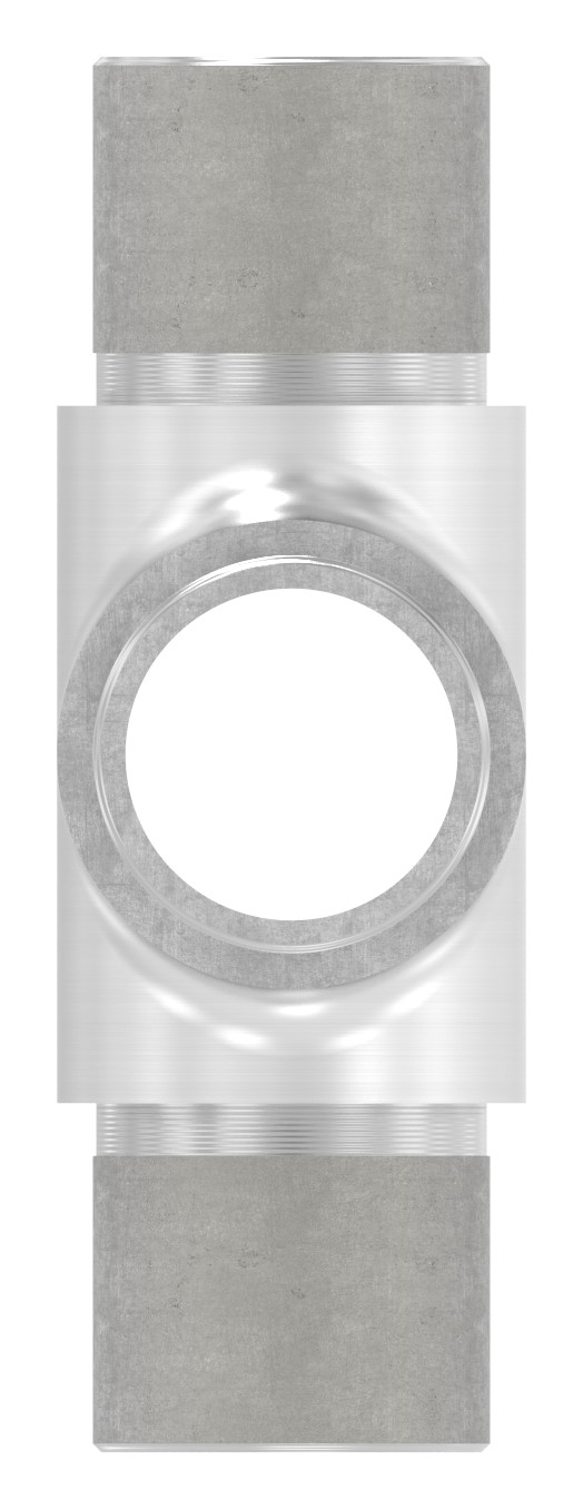 Kreuzstück, für Rohr 26,9x2,0mm, V2A