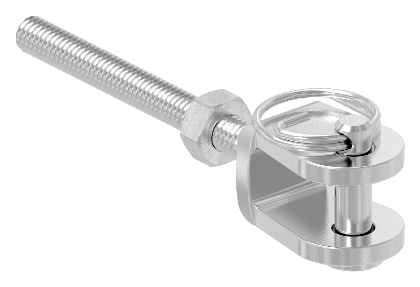 Gabelterminal mit Außengew. M4 links, V4A