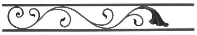 Seitenteil, LI (Blume nach links schauend) 0,9x0,13m