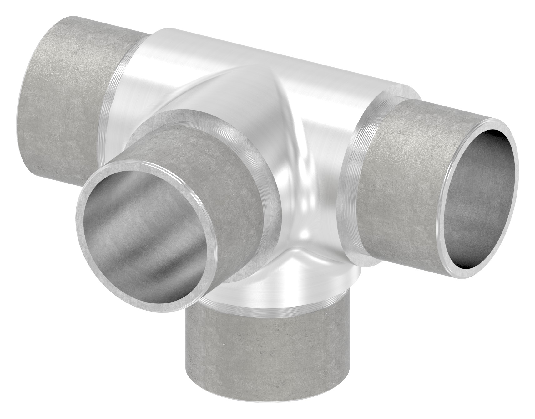 T-Stück mit seitl. Abgang, für Rohr 33,7x2,0mm, V2A