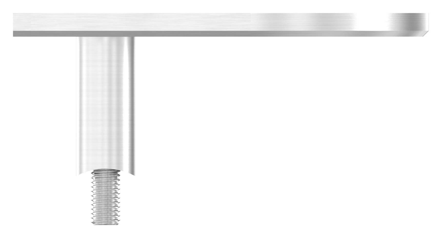 Wandbefestigung für Geländerpfosten 42,4mm, V2A