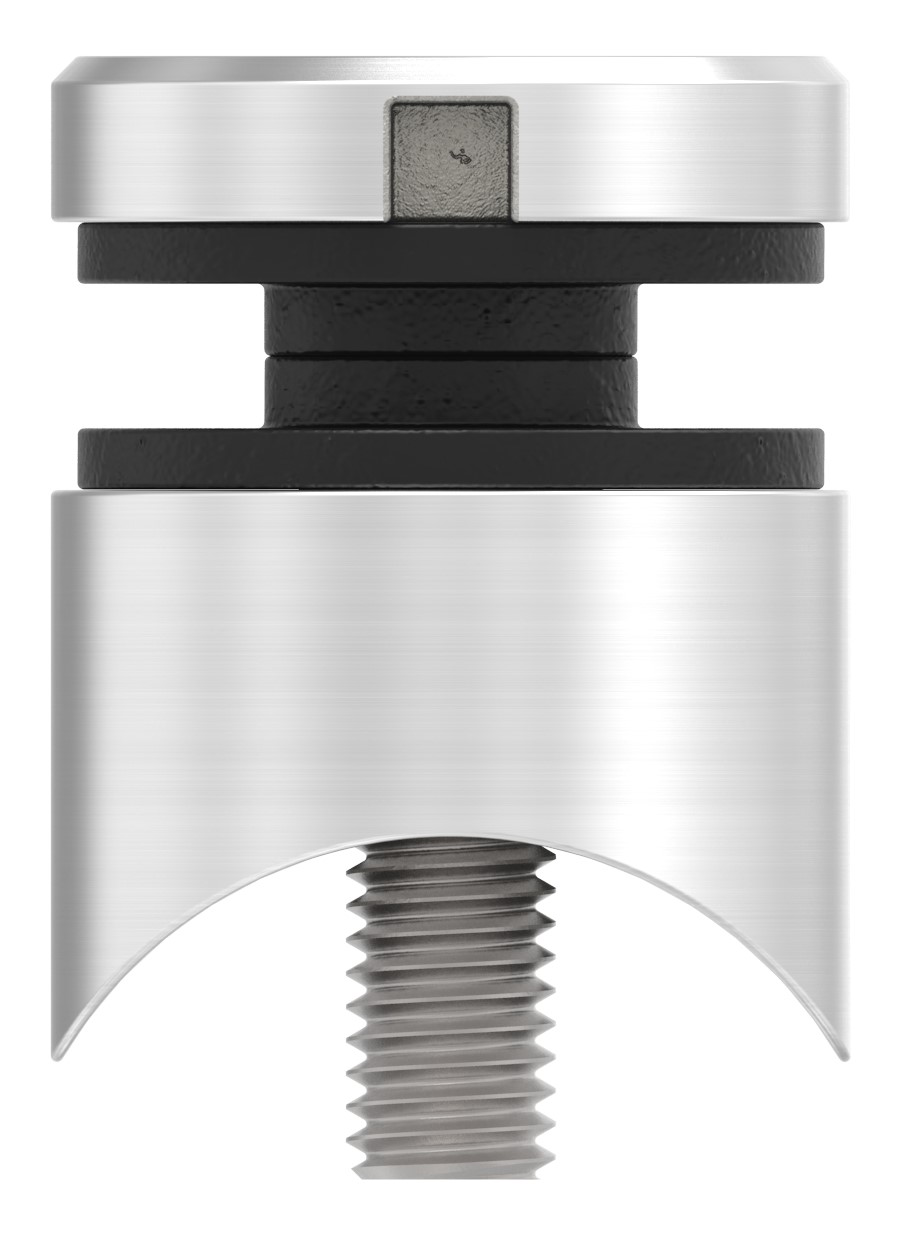 Glaspunkthalter 30mm, Anschluss: 33,7mm, V2A