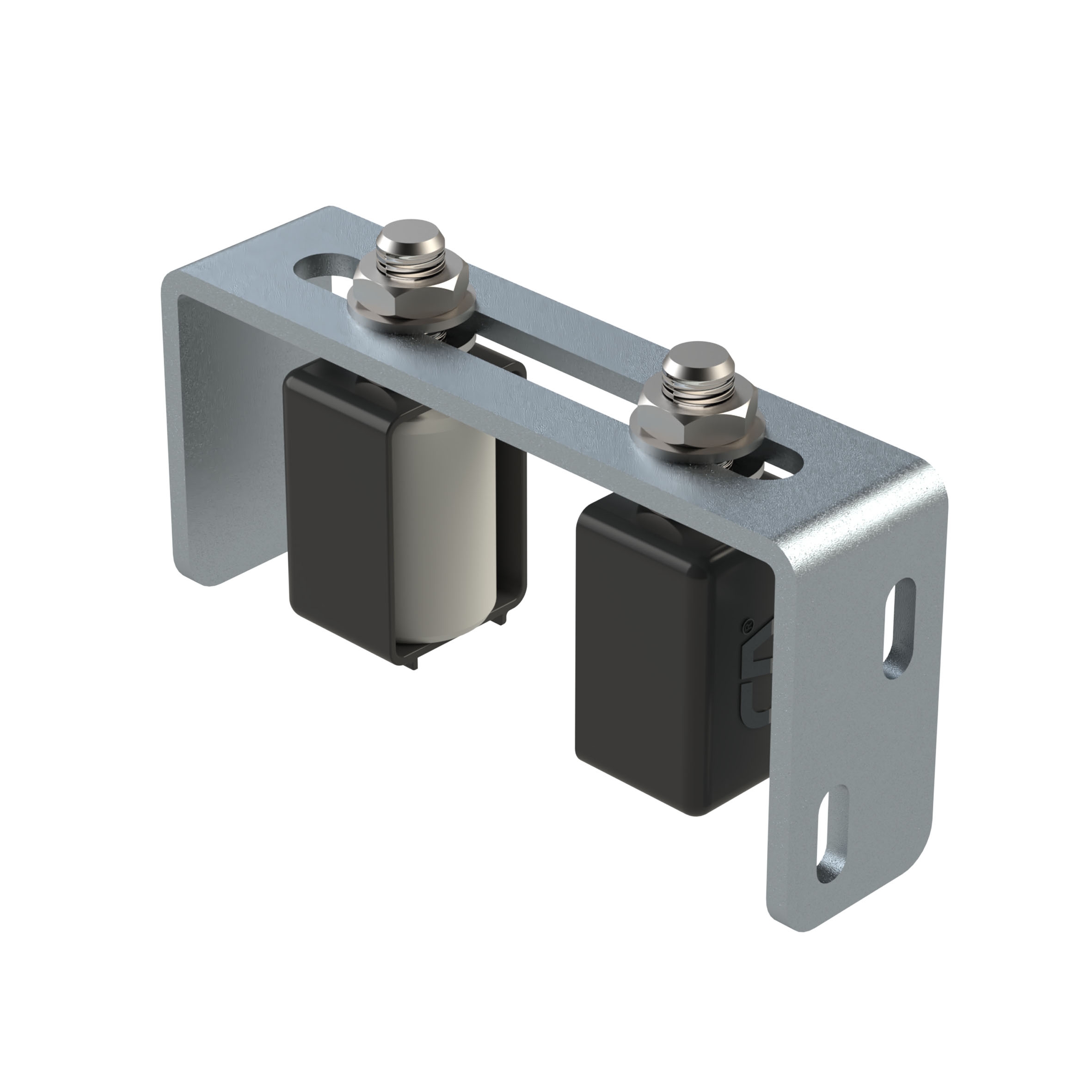 Führungsbügel zum Anschrauben mit Griffschutz, verzinkt