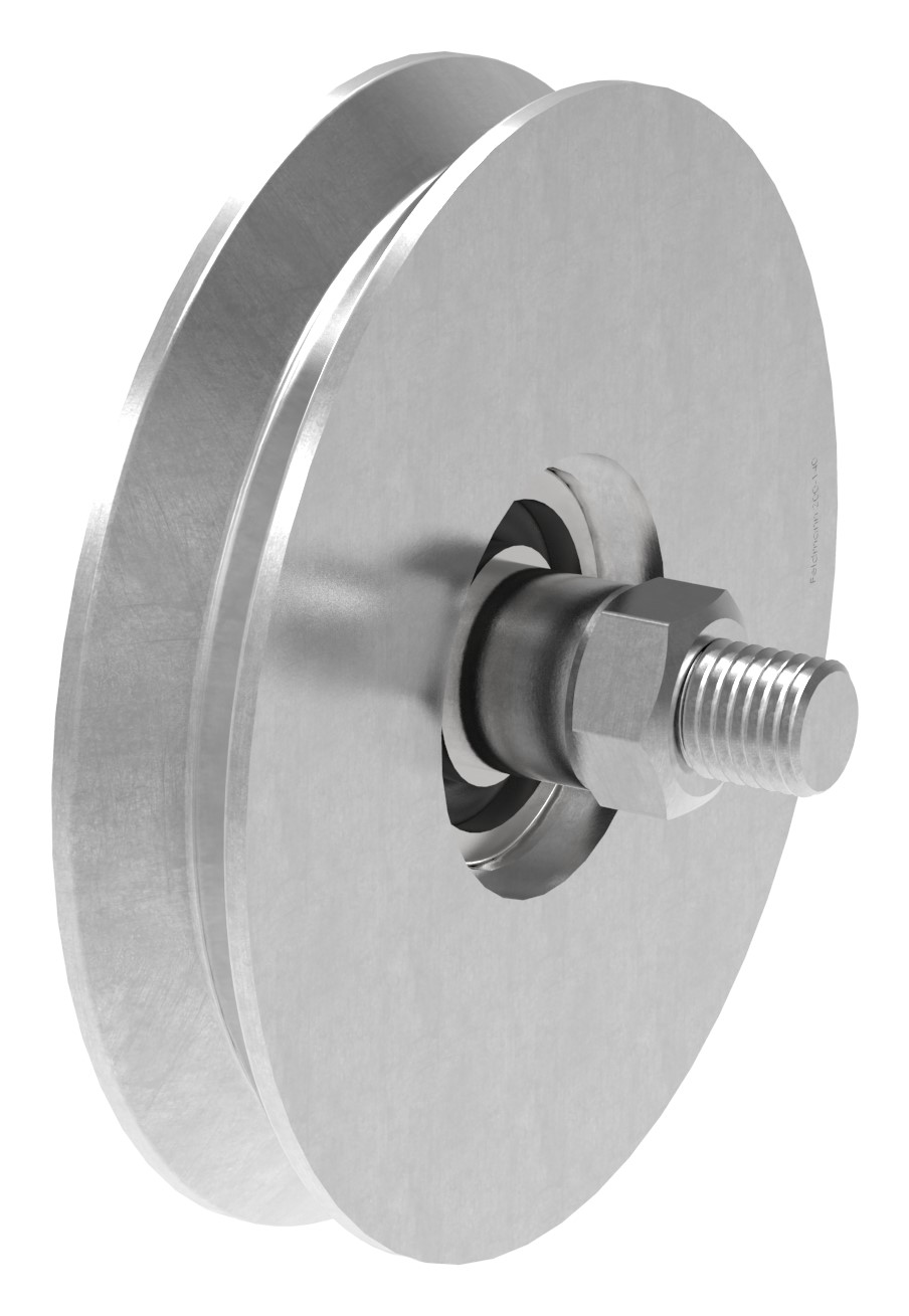 Schiebetorrolle mit V-Rille