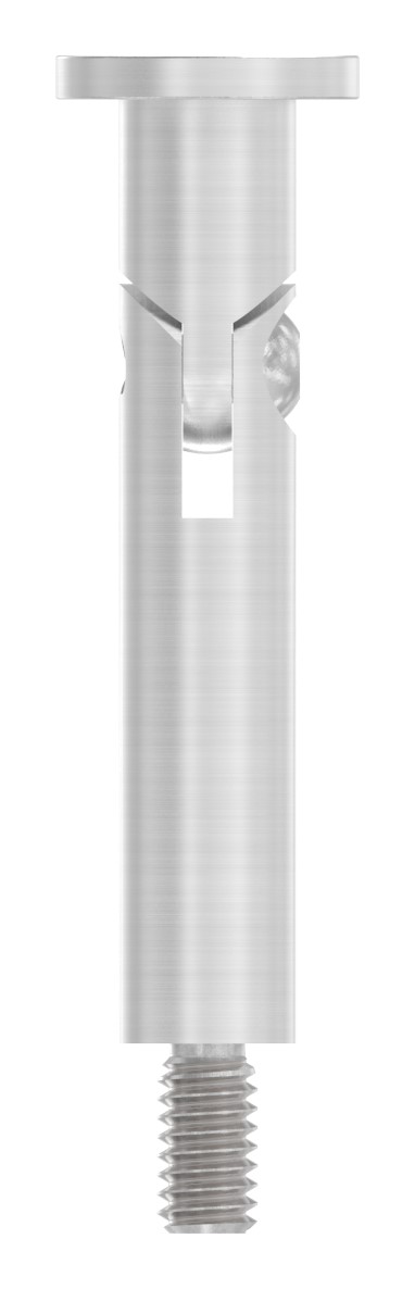 Gelenkstift mit Handlaufanschlussplatte flach, V2A Gelenkstift mit Handlaufanschlussplatte flach, V2A
