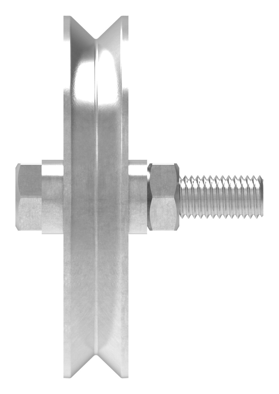 Schiebetorrolle mit V-Rille