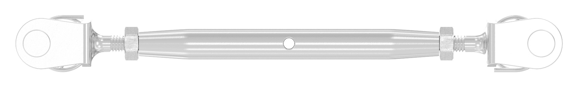 Wantenspanner Gabel/Gabel  mit Gew. M4, V4A