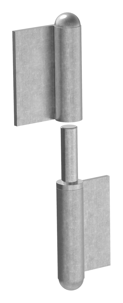 Anschweißband mit festem Zapfen, rechte Ausführung