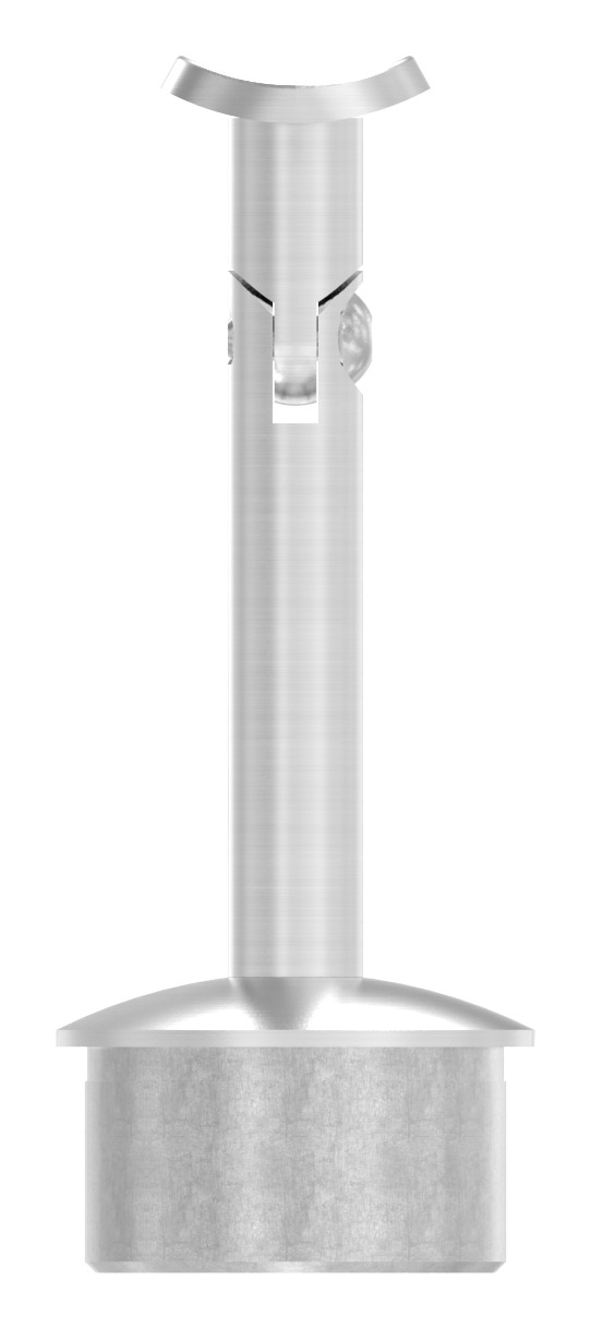 Rohrabschlussstopfen für Rohr 42,4x2,5mm, Handlaufanschlussplatte: 42,4mm, V2A