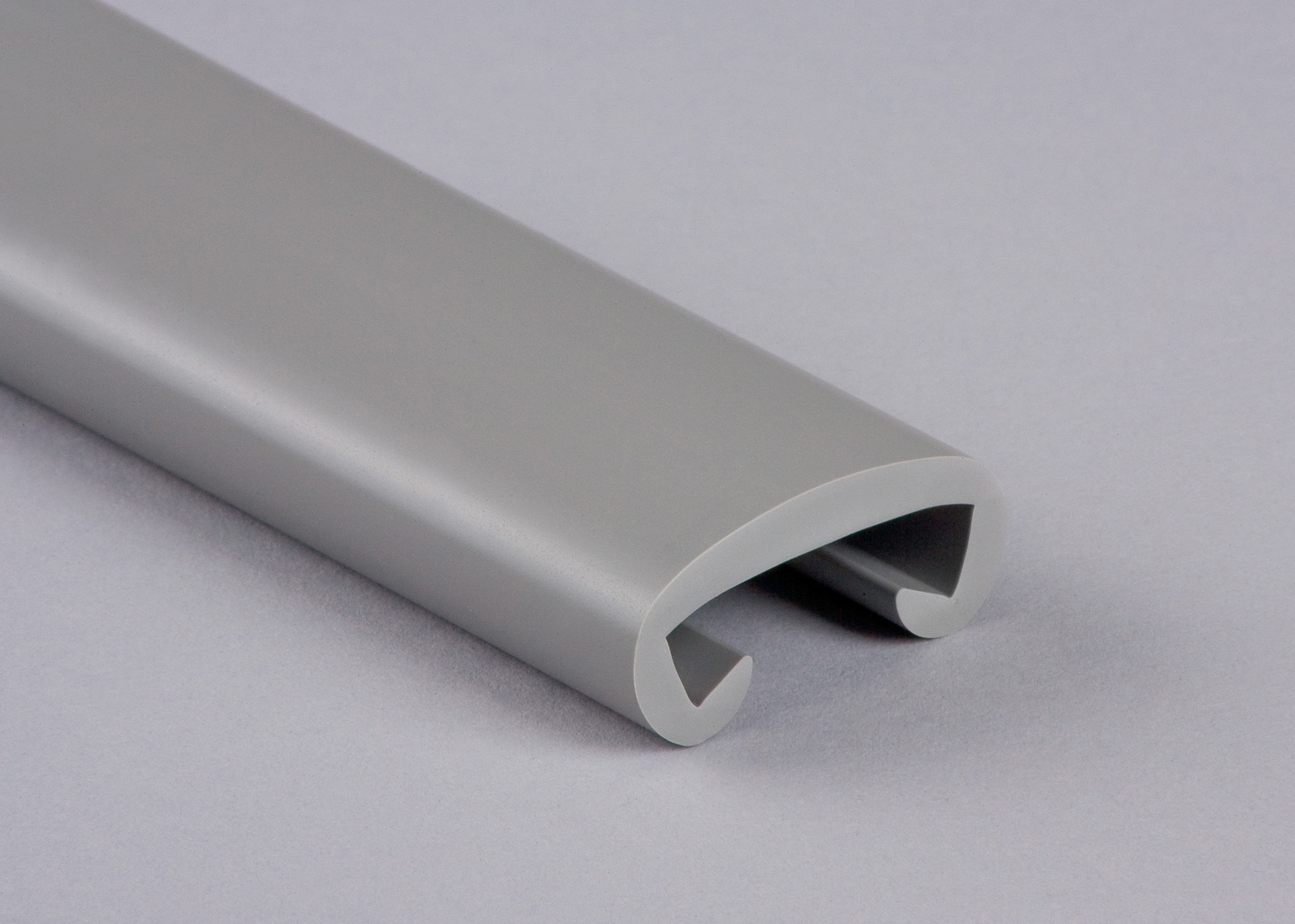 Kunststoffhandlauf für 35x8mm, verkehrsgrau