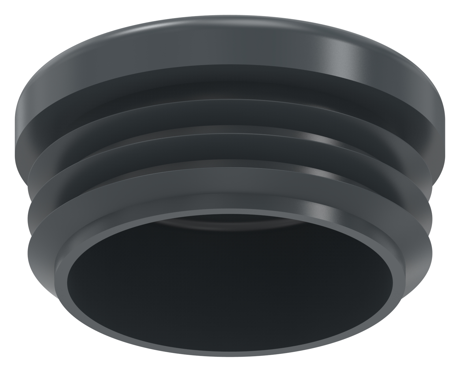 Kunststoffkappe für Rundrohr 33,7mm, RAL 7016