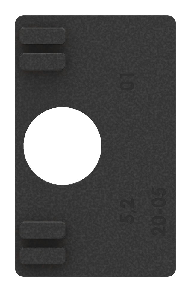 Gummi für Mod. 45, Blech 5,0mm Gummi für Mod. 45, Blech 5,0mm