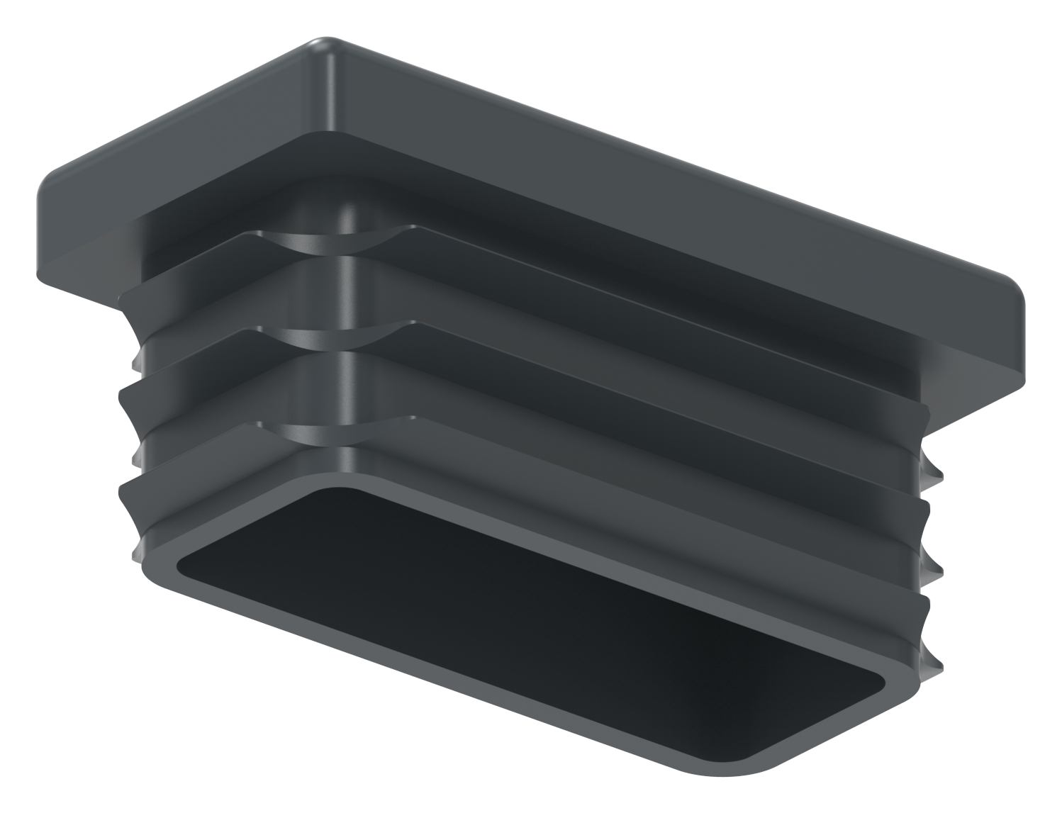 Kunststoffkappe für Rechteckrohr 40x20mm