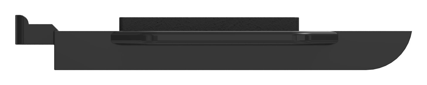 Sicherungsplatte für Mod. 36 - Zink roh pulverbeschichtet in RAL 9005 matt