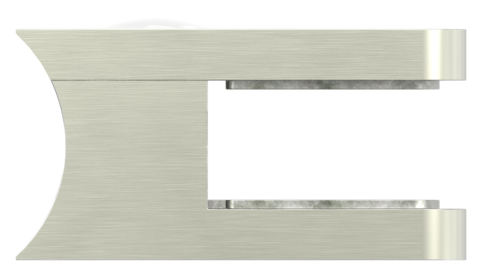 Glasklemme Mod. 11, Anschluss: 33,7mm, VA-Effekt Glasklemme Mod. 11, Anschluss: 33,7mm, VA-Effekt