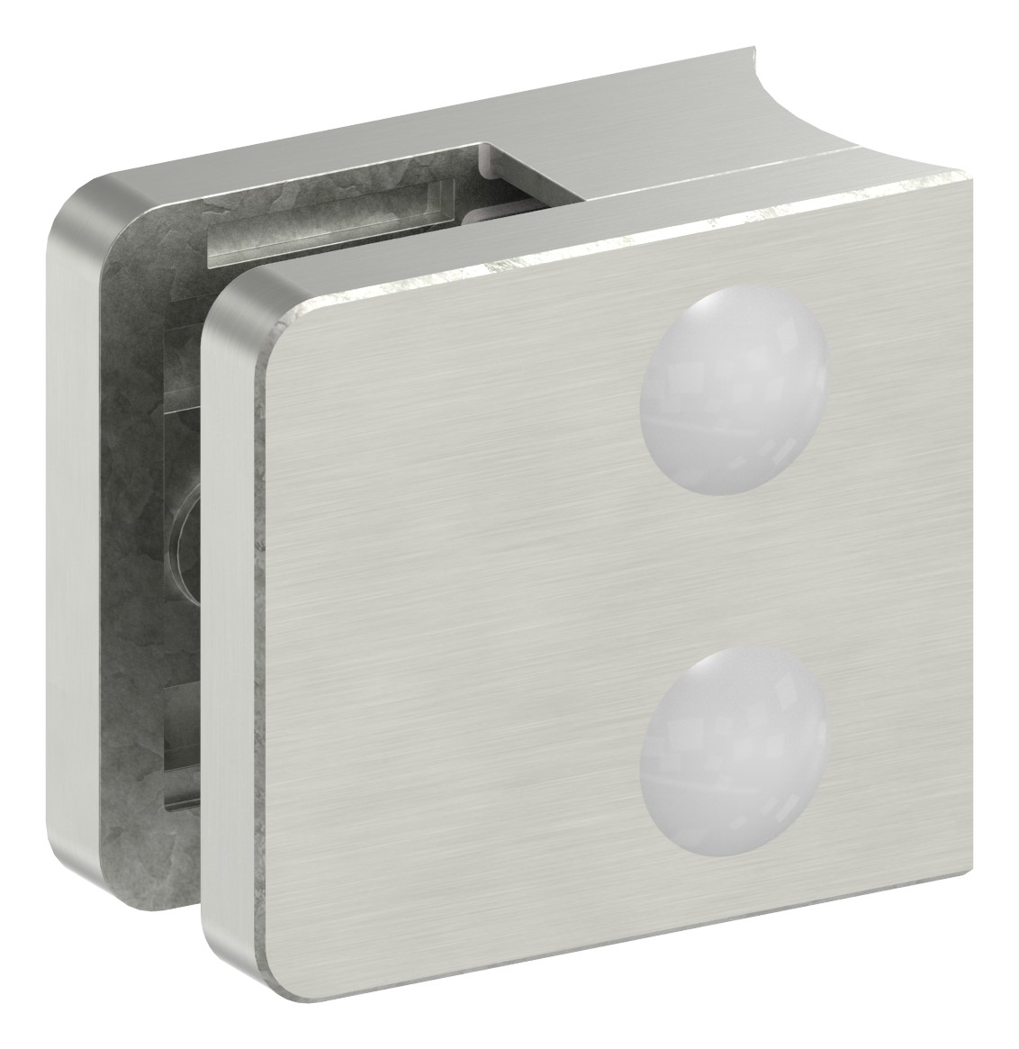 Glasklemme Mod. 31, Anschluss: 42,4mm, VA-Effekt Glasklemme Mod. 31, Anschluss: 42,4mm, VA-Effekt