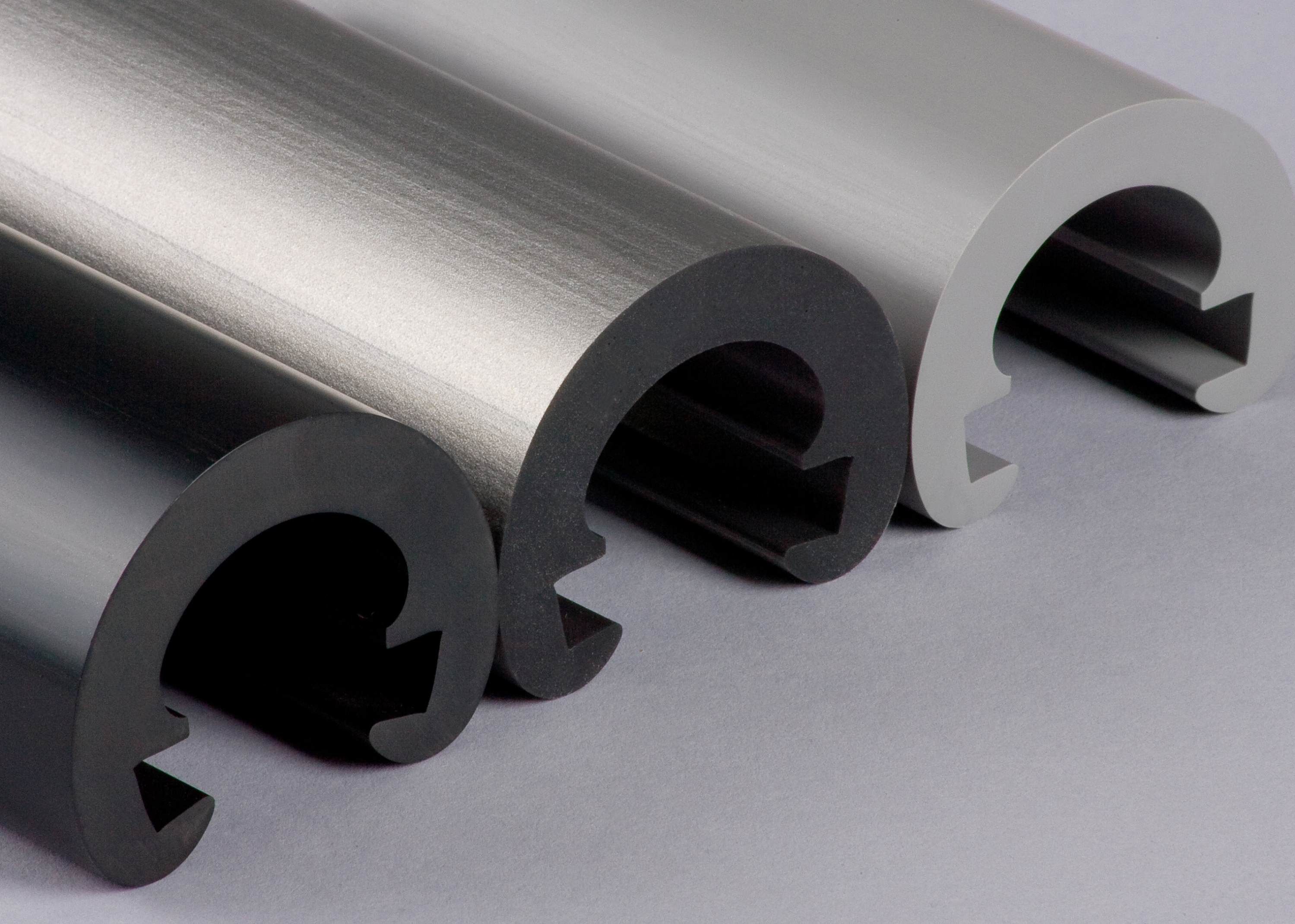 Kunststoffhandlauf Ø 55mm für 40x8mm, schwarz