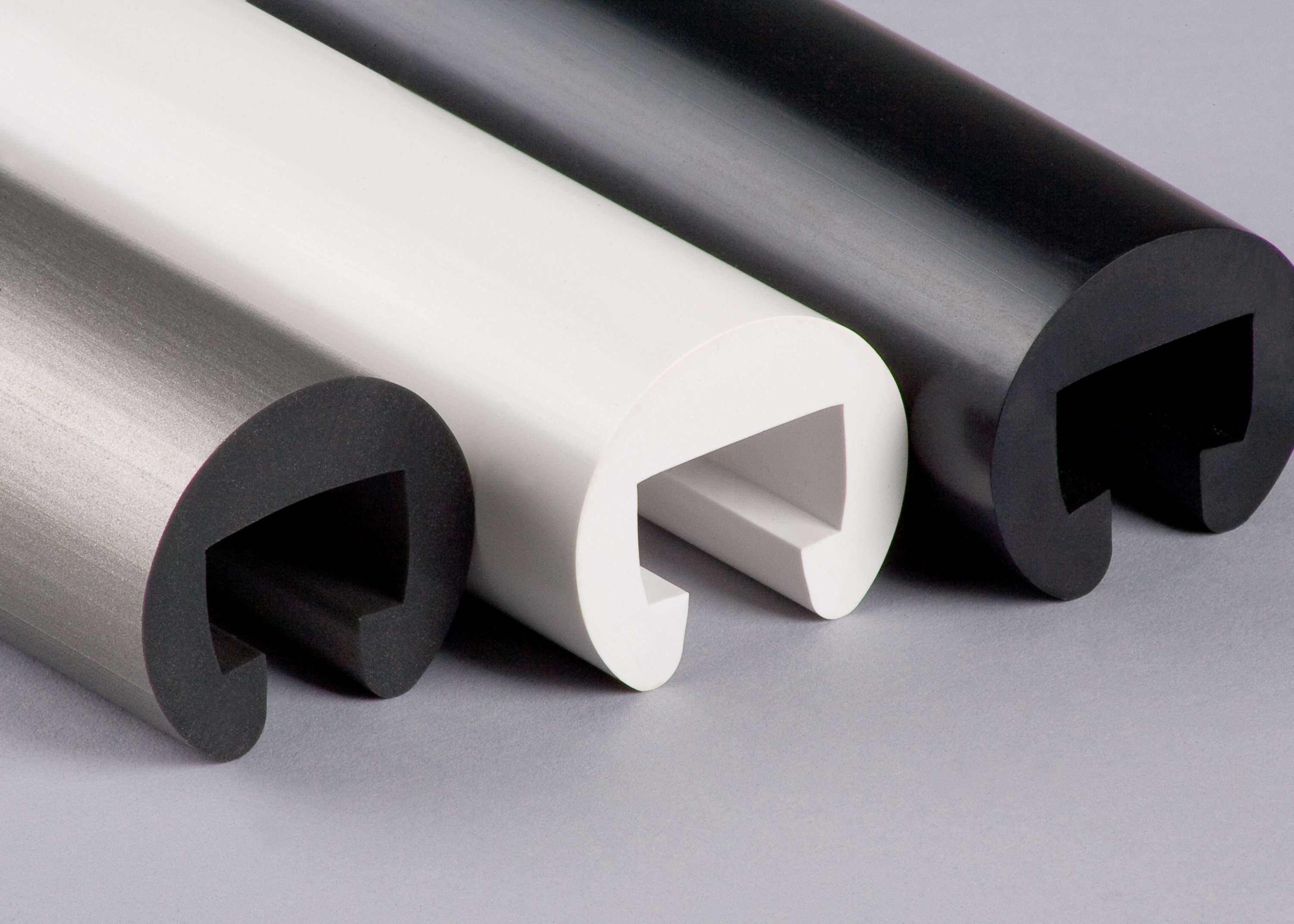 Kunststoffhandlauf Ø 40mm für 25x15mm, verkehrsgrau