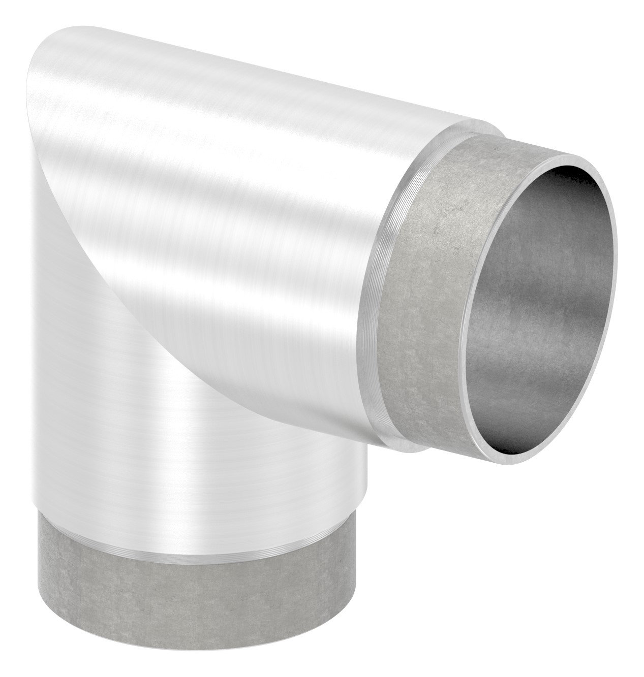 Eckstück 90°, für Rohr 60,3x2,0mm, V2A