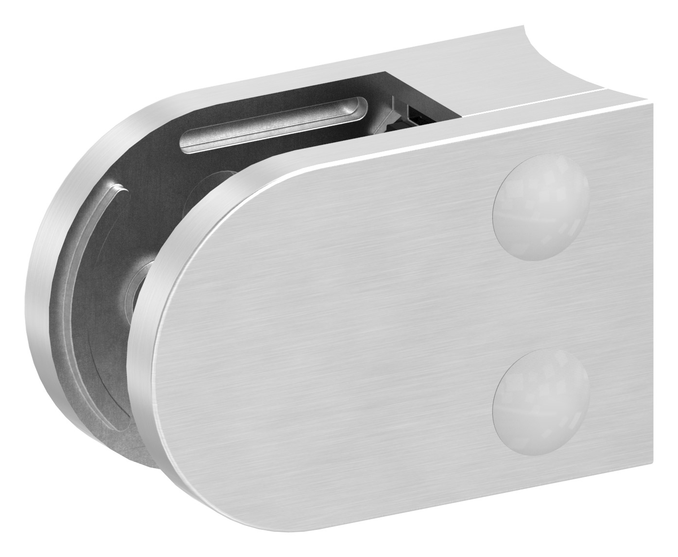 Glasklemme Mod. 38, Anschluss: 60,3mm, V4A Glasklemme Mod. 38, Anschluss: 60,3mm, V4A
