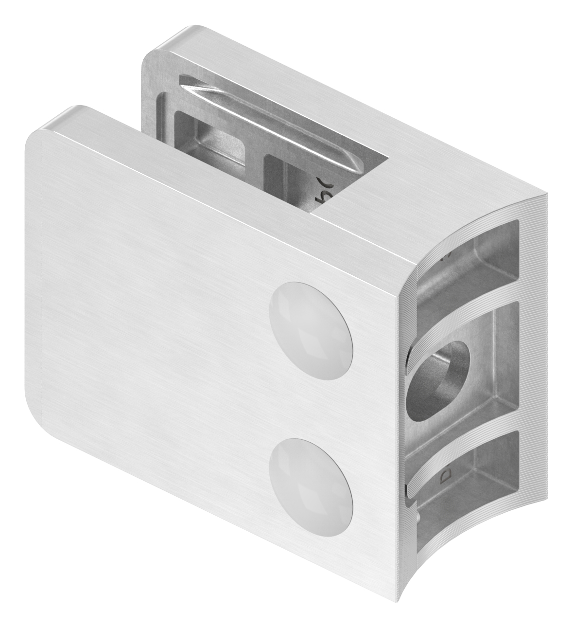 Glasklemme Mod. 36, Anschluss: 60,3mm, in V4A