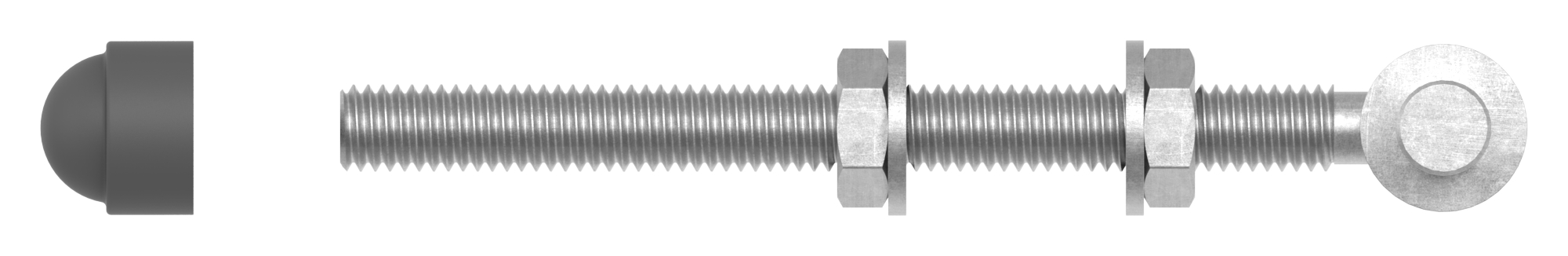 Kloben zum Durchschrauben für Ø 13mm, L: 160mm