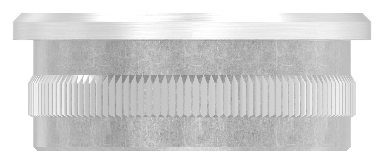 Rohrabschlussstopfen für Rohr 42,4x2,0mm, V2A