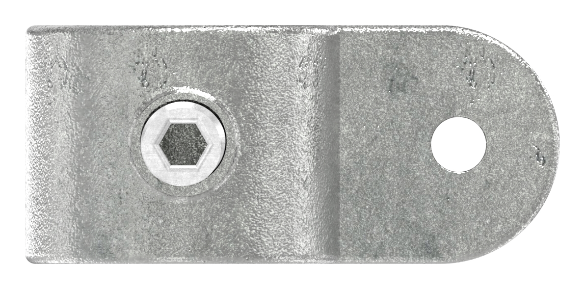 Halter mit 2 Laschen, 90°, für Rohr Ø 48,3mm