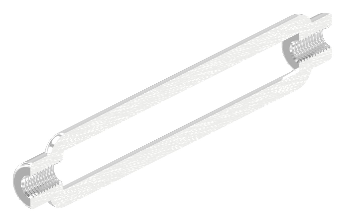 Spannschloss mit Gewinde M6, V4A