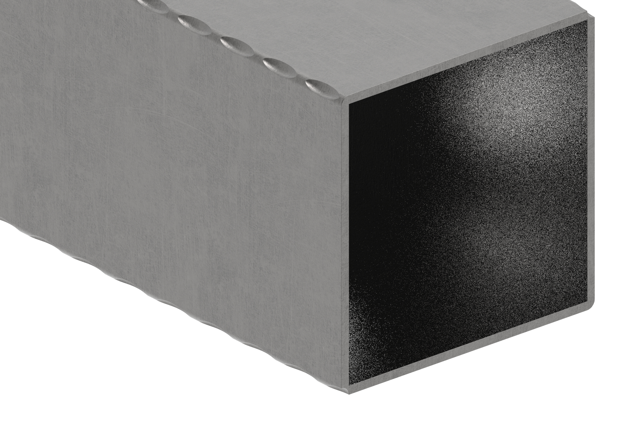 Quadratrohr 100x100x3,0mm, L: 3000mm, gehämmert